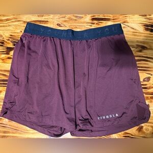 YoungLA Burgundy Athletic Shorts